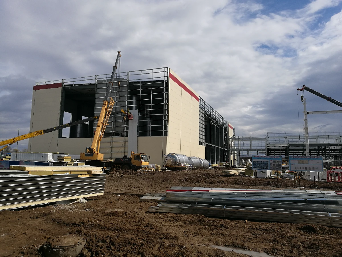 Steel structure warehouse built by VIKKINS in China