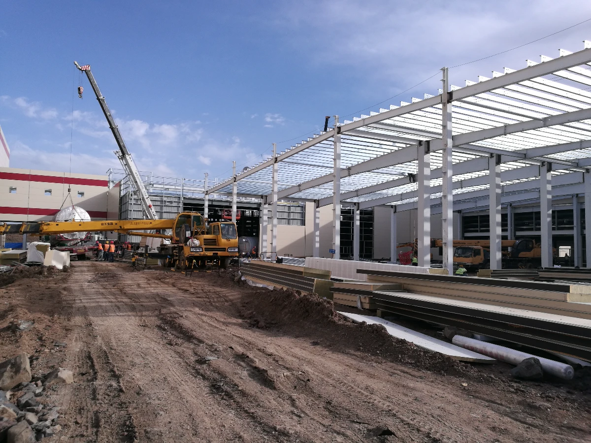 Steel structure warehouse built by VIKKINS in China