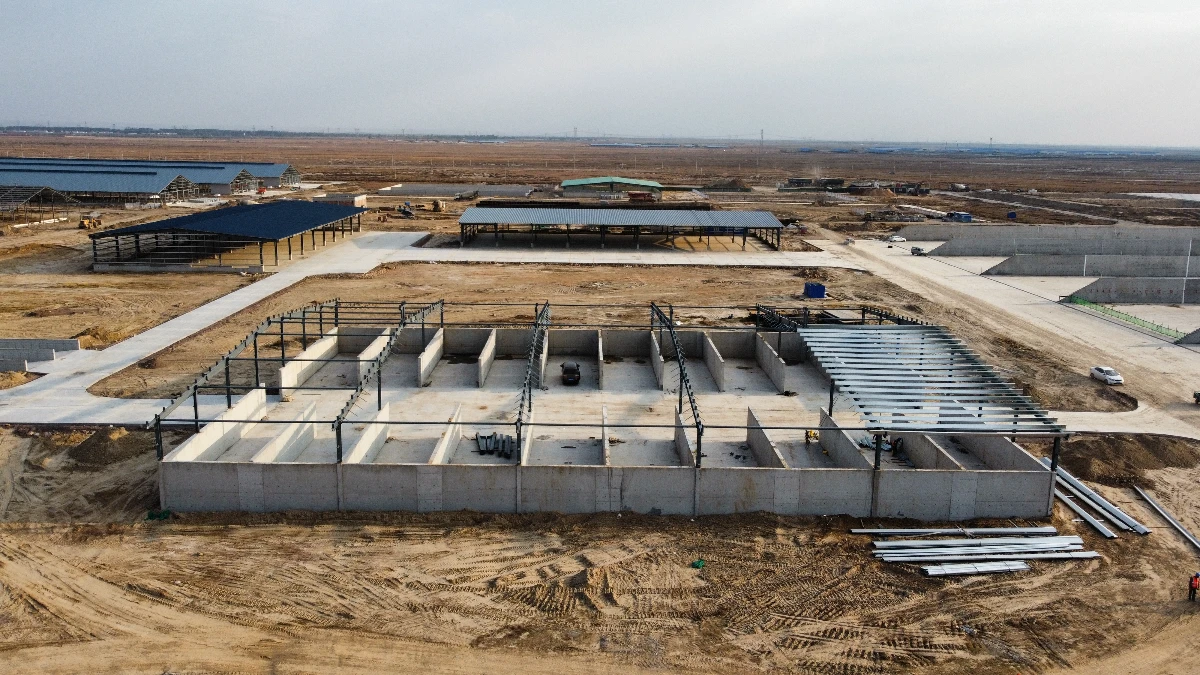 edifício agrícola pré-fabricado