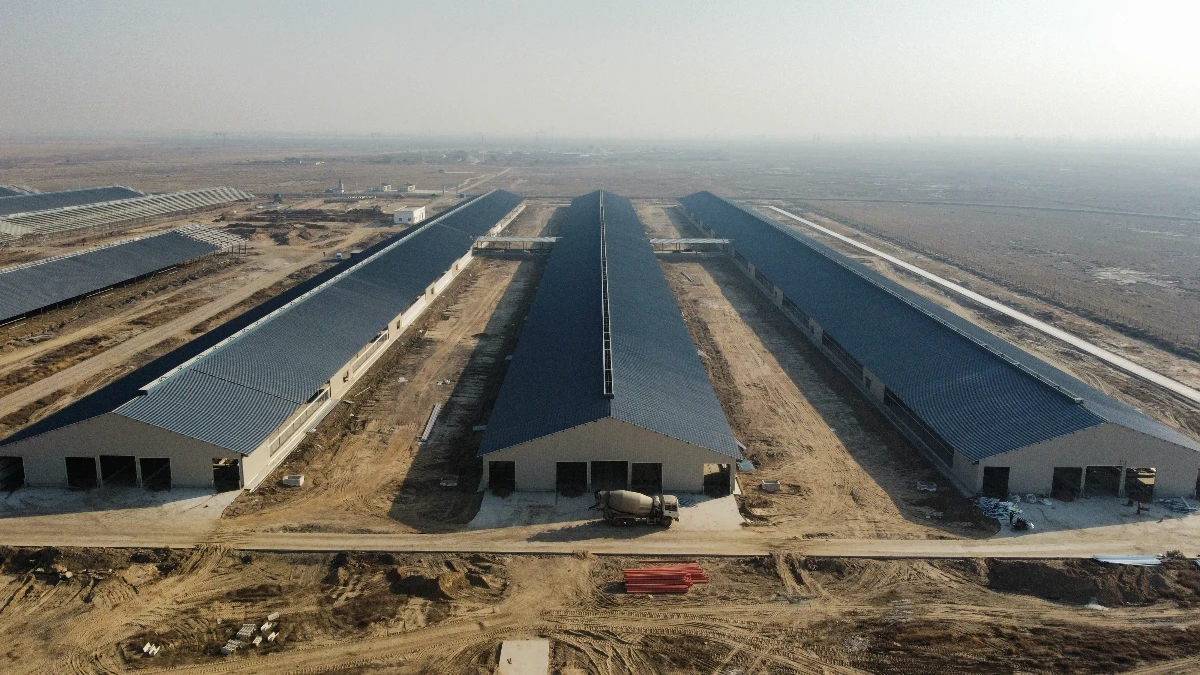 edifício agrícola pré-fabricado